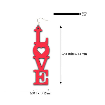 Love collection of Laser Cut Earrings - jewelry