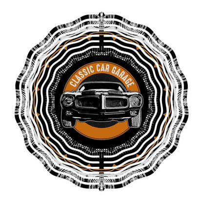 Classic Car Garage Wind Spinner - wind spinner