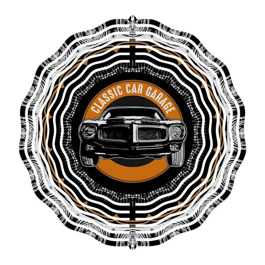 Classic Car Garage Wind Spinner - wind spinner