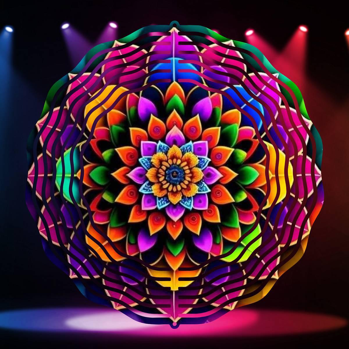 Colorful Pattern Wind Spinner - wind spinner