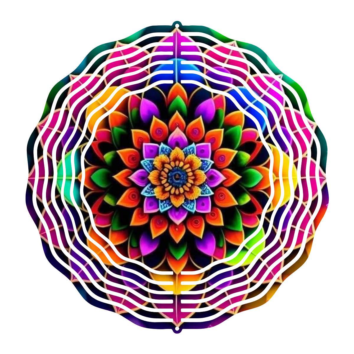 Colorful Pattern Wind Spinner - wind spinner