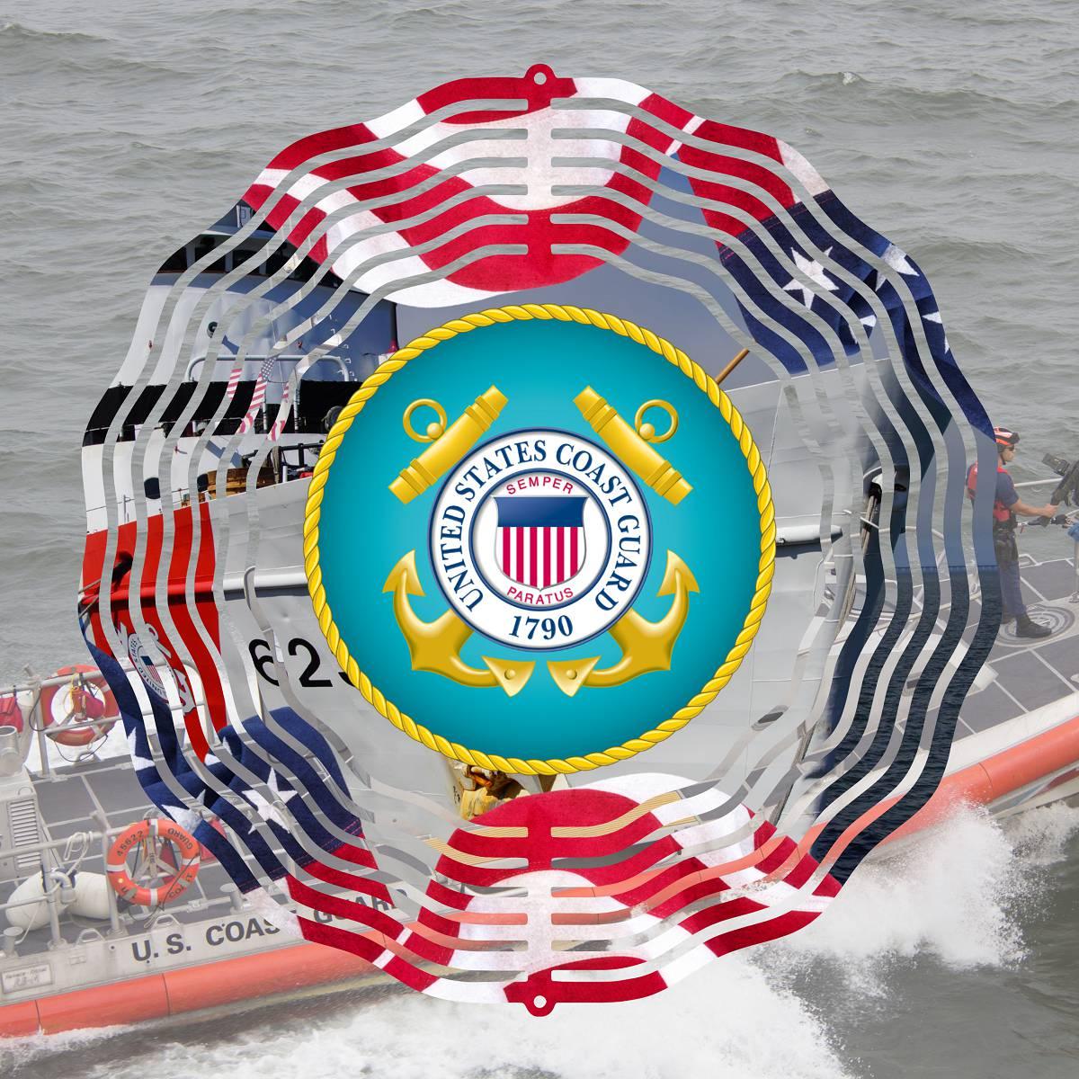 US Coast Guard Wind Spinner - Kimmie's Creations L.L.C.