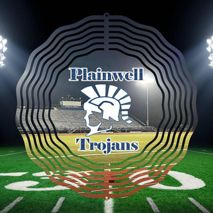 Plainwell Trojans Streidl Field wind spinner