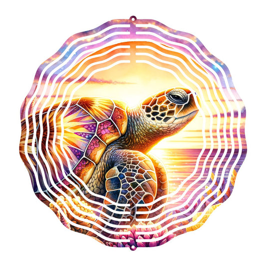 WS117C08-TurtleSunsetmockup-WindSpinner - Kimmie's Creations L.L.C.
