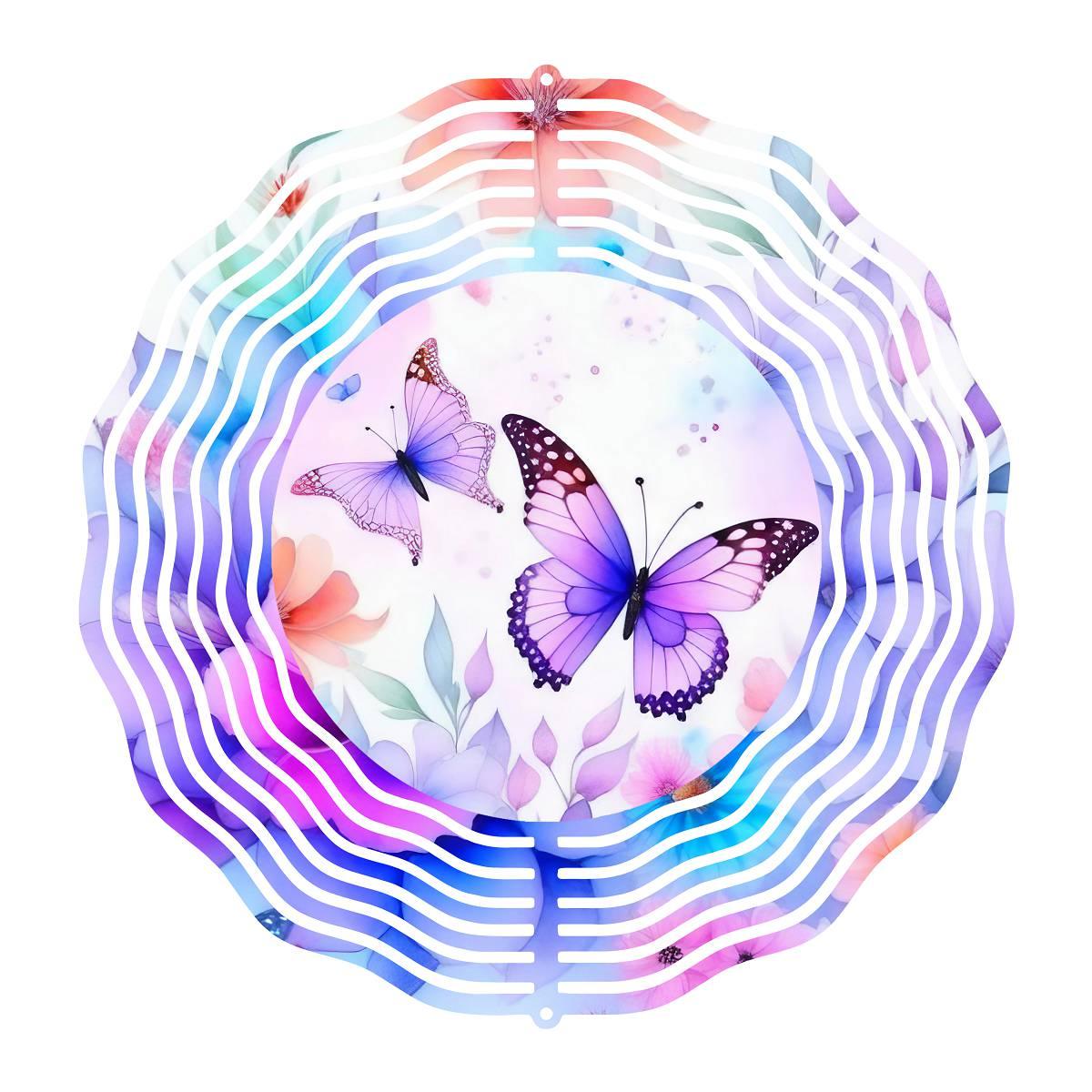 Colorful Pastel Butterflies - a Wind Spinner - Kimmie's Creations L.L.C.