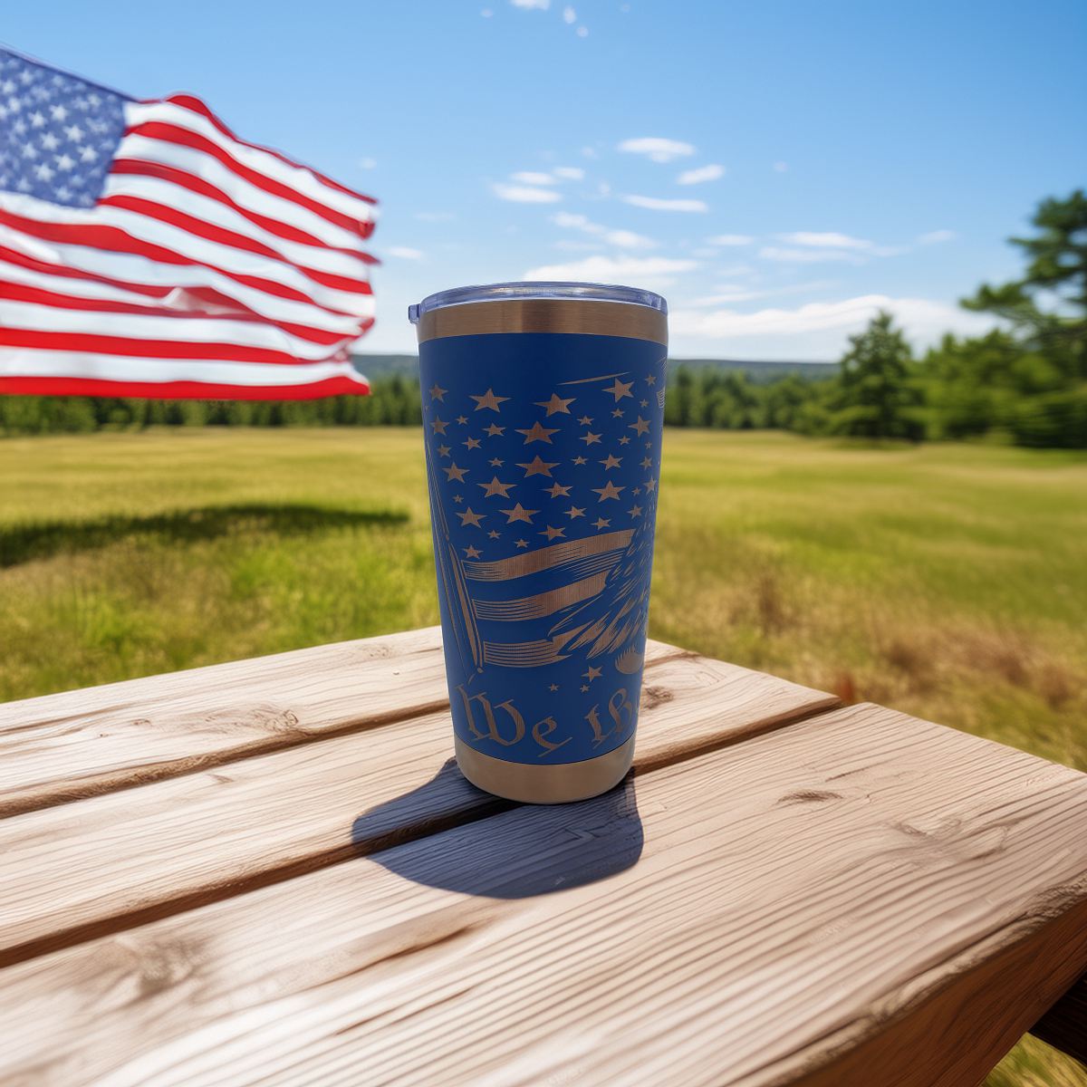 WethePeopleEagleonPicnicTablePatrioticLZT20OZ017BLCP - Kimmie's Creations L.L.C.