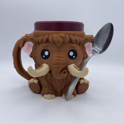 WillytheWoolyMammothfrontwithspoonandicecream - Kimmie's Creations L.L.C.