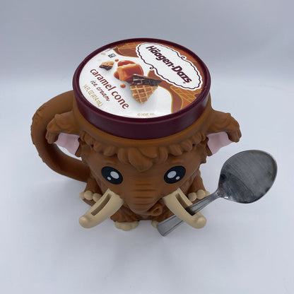 WillytheWoolyMammothtopdownwithspoonandicecream - Kimmie's Creations L.L.C.