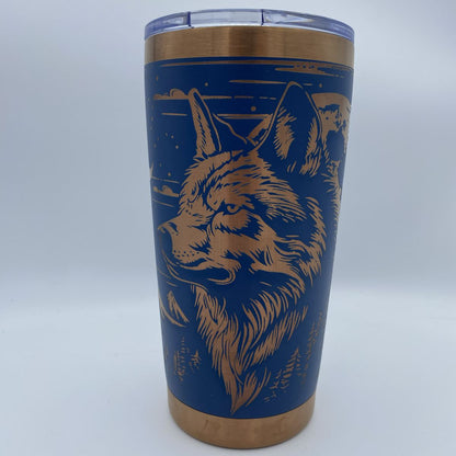 Wolf1bluewithcopperbacking - Kimmie's Creations L.L.C.