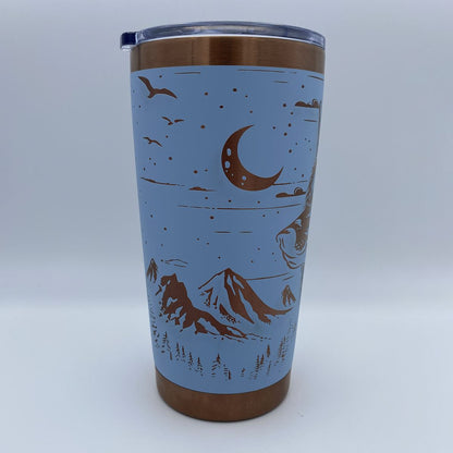 Wolf in the Wild Engraved Tumbler