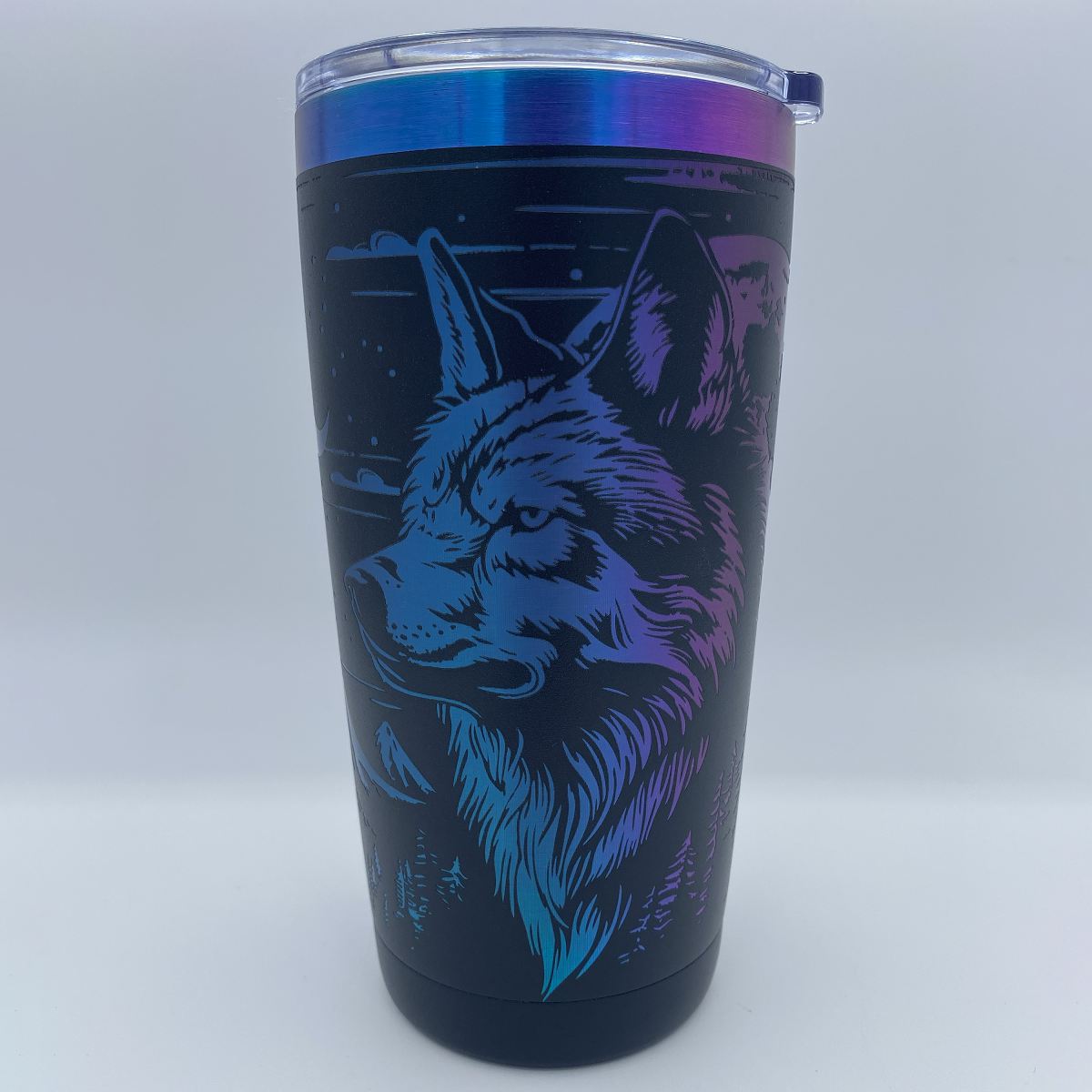 Wolf in the Wild Engraved Tumbler