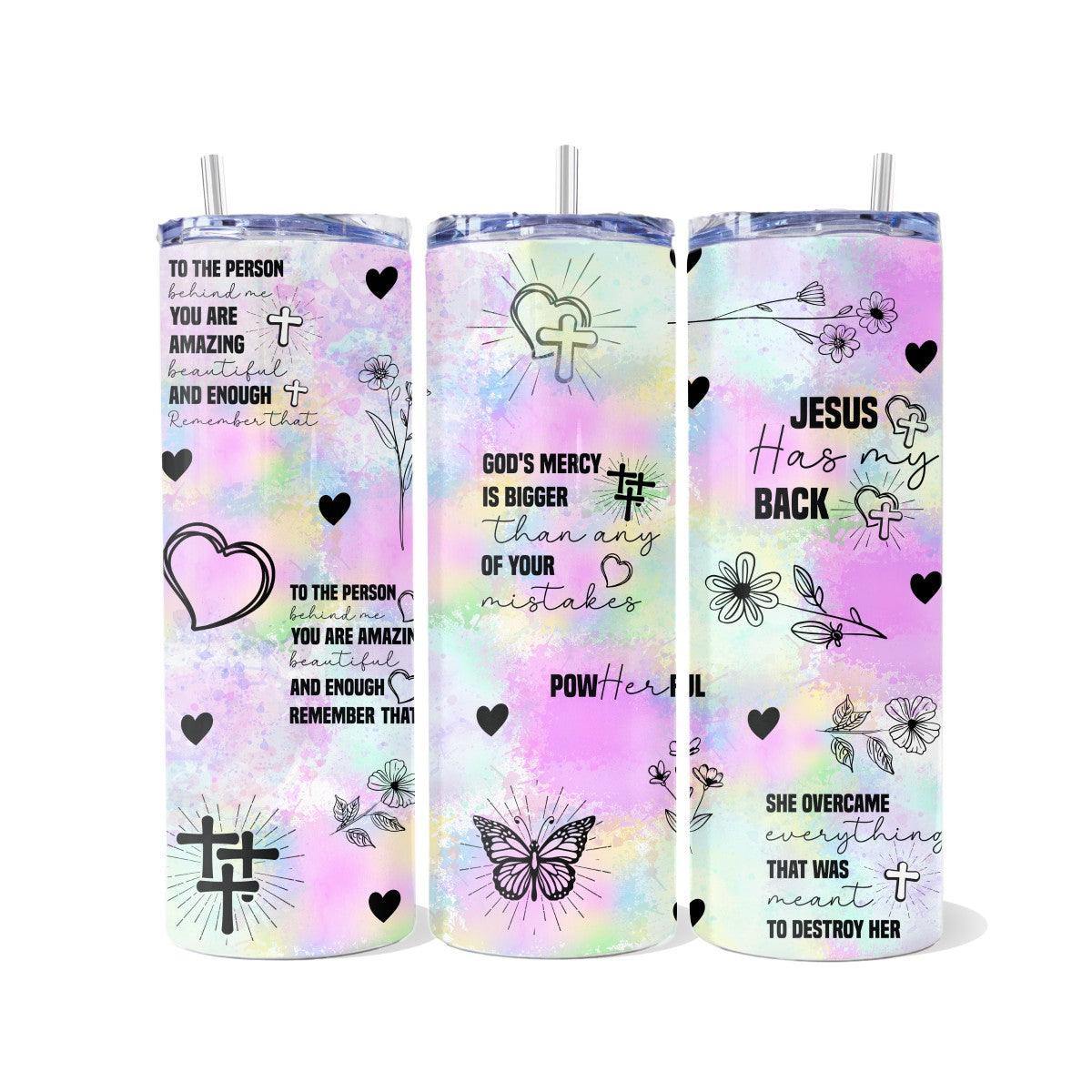 Faith-Filled Tumblers: Memes & Blessings with 9 variations - Kimmie's Creations L.L.C.