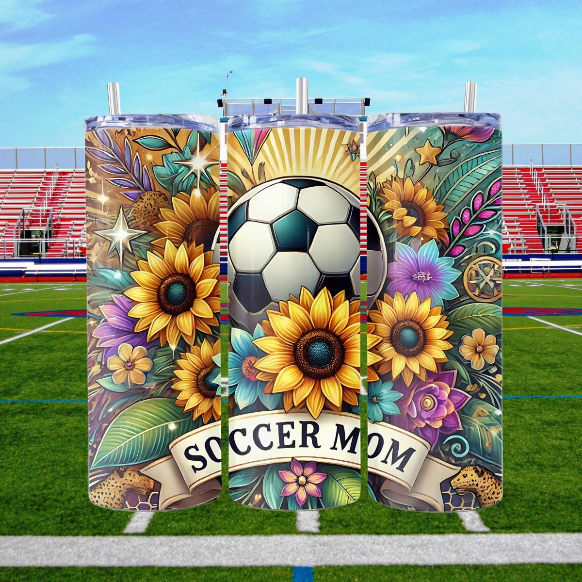 Soccer Mom Skinny Tumbler - Kimmie's Creations L.L.C.