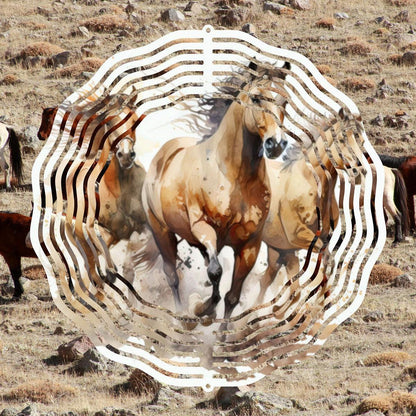 Wild Horses Galloping - a Wind Spinner - wind spinner