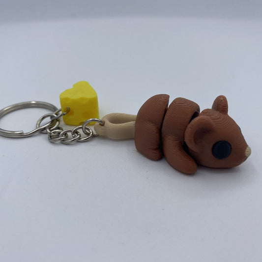 Baby Mouse articulated Keychain and Charm