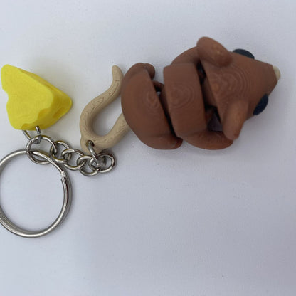 Baby Mouse articulated Keychain and Charm