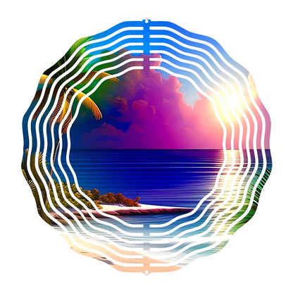 Tropical Beach Escape - a Wind Spinner with 10 design choices - wind spinner