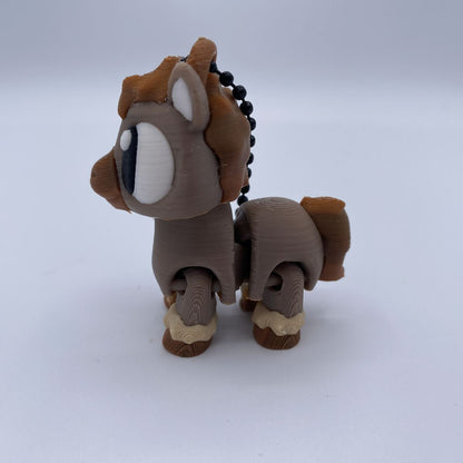 Horse Flexi Toy / Keychain - Articulated 3D Printed Horse