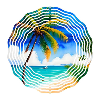 Tropical Beach Escape - a Wind Spinner with 10 design choices - wind spinner