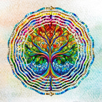 Tree of Life with 4 design choices - a Wind Spinner - 02 - wind spinner