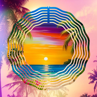 Tropical Beach Escape - a Wind Spinner with 10 design choices - wind spinner