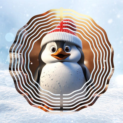 Penguin Surprise: Whirling Christmas Joy! - wind spinner