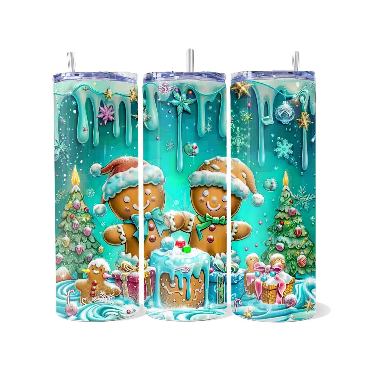 Magical Gingerbread Joy: A Heartwarming Christmas Tale - a Skinny Tumbler - Kimmie's Creations L.L.C.