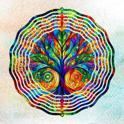 Tree of Life with 4 design choices - a Wind Spinner - 03 - wind spinner