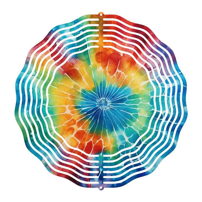 Mesmerizing Tie Dye Wind Spinner - wind spinner