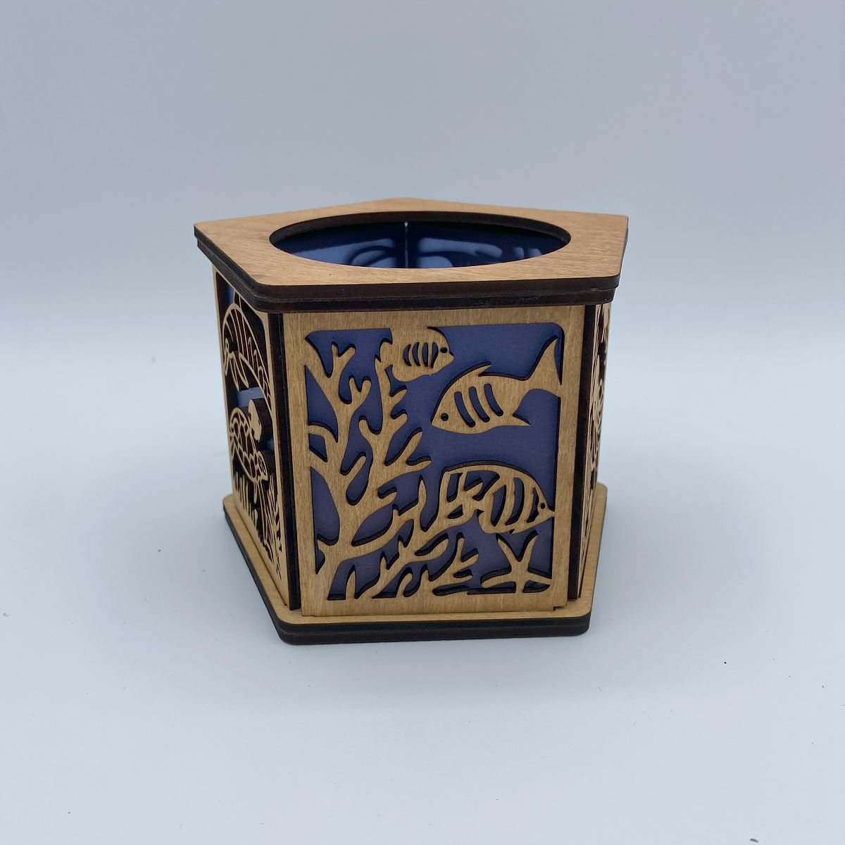 Ocean Serenity 3D Underwater Lantern with Dolphins, Sea Turtles, and Coral