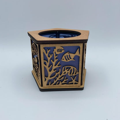Ocean Serenity 3D Underwater Lantern with Dolphins, Sea Turtles, and Coral