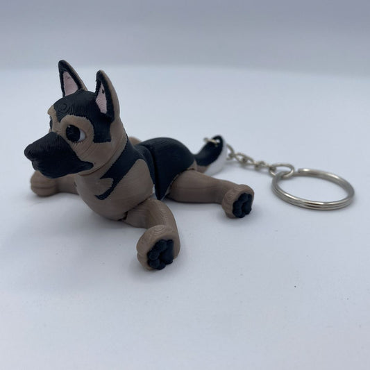 German Shepherd Keychain 3d print