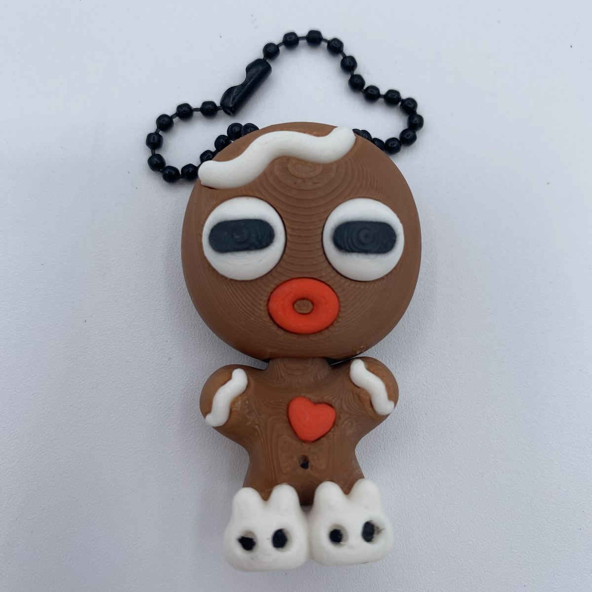 Gingerbread Man flexi Keychain 3d print