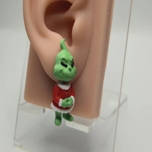 Grinch post Earrings