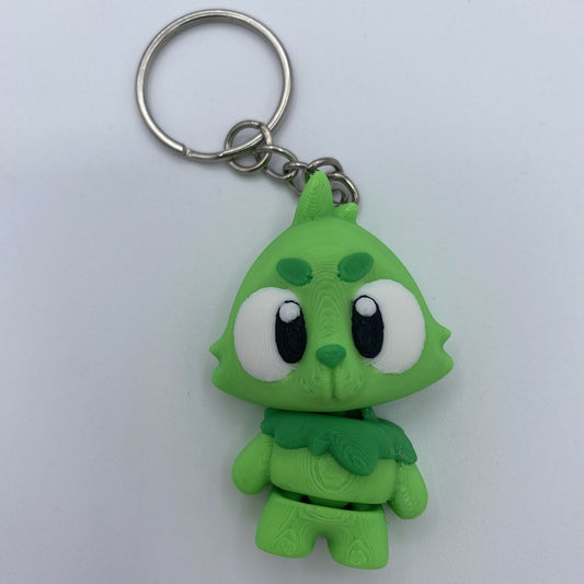 Grinch mini flexi Keychain and Zipper Pull