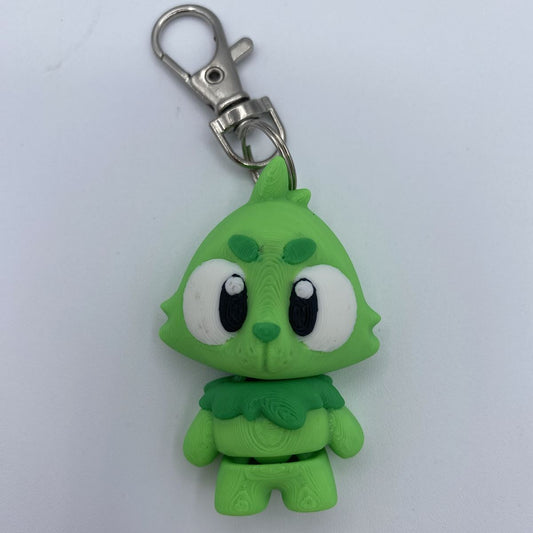 Grinch mini flexi Keychain and Zipper Pull
