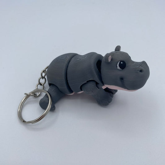 Hippopotamus Keychain 3d print