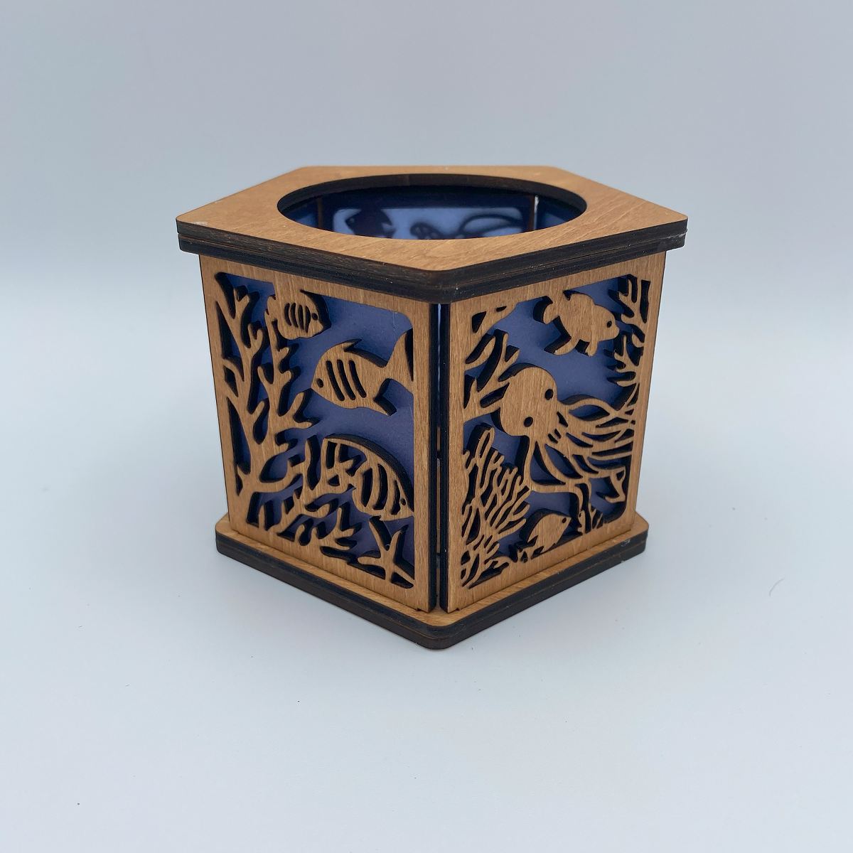 Ocean Serenity 3D Underwater Lantern with Dolphins, Sea Turtles, and Coral