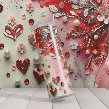 Hearts and Floral Valentine's Design