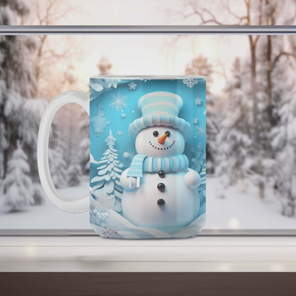 3D Snowman on a mug