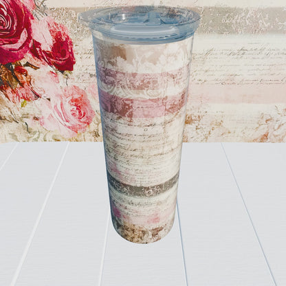 Vintage Romantic Pattern Skinny Tumbler Collection