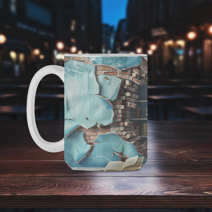 Library Books and Bookshelves Mugs