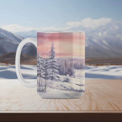 Watercolor Countryside Art Mug