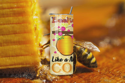 Beekeeping Mom or Dad skinny tumbler