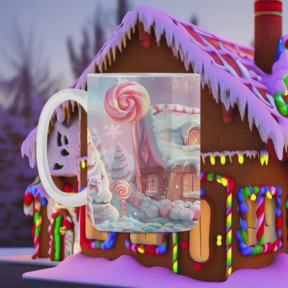 Candy Cane Lane Ceramic Christmas Mug