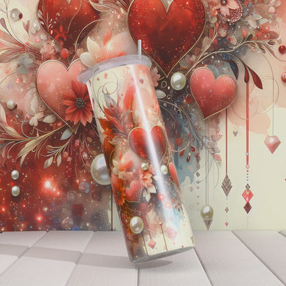 Hearts and Floral Valentine's Design