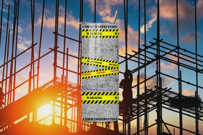 Caution Under Construction Skinny Tumbler