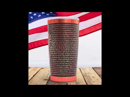 Veterans We The People Engraved Tumbler