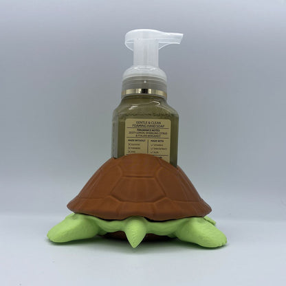 Sea Turtle BBW Soap Holder - 3D Printed Soap Dispenser Stand