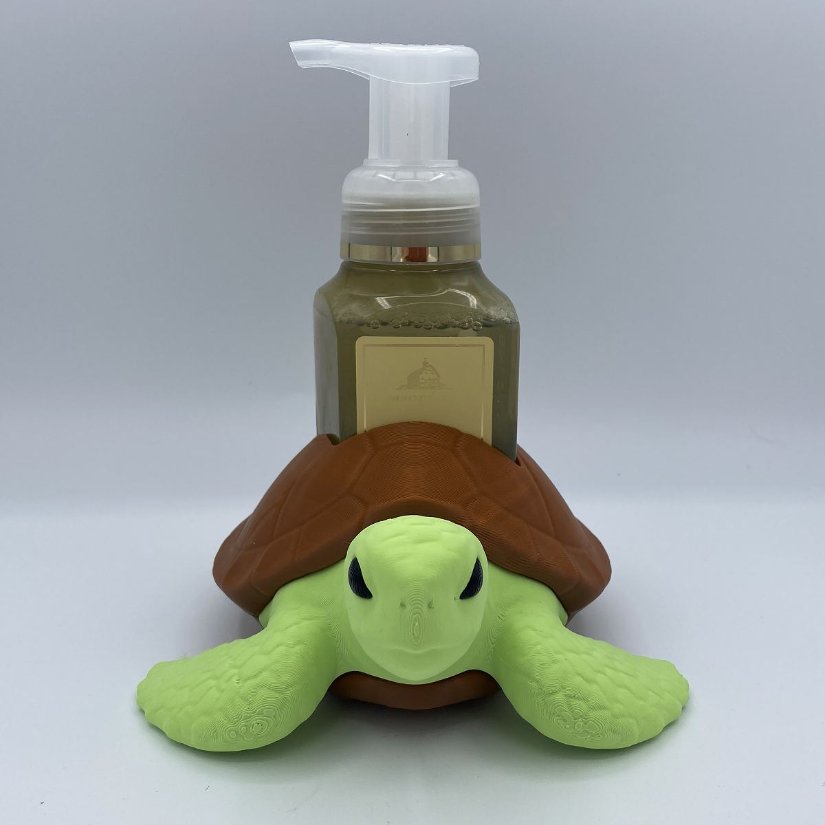 Sea Turtle BBW Soap Holder - 3D Printed Soap Dispenser Stand